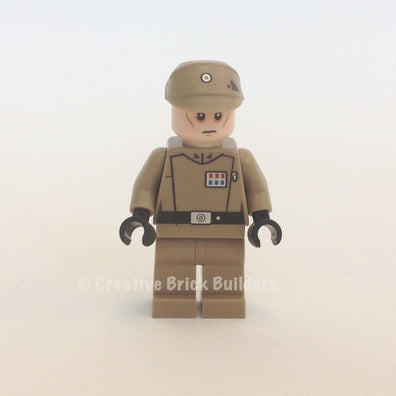 LEGO Minifigure -- Imperial Officer - Dark Tan outfit-Star Wars / Star Wars Rebels -- SW0623 -- Creative Brick Builders